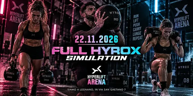 FULL HYROX SIMULATION -  DOMENICA 22 NOVEMBRE  2026 - HYPERLIFT Arena logo