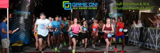 Game On! Run Singer Island logo