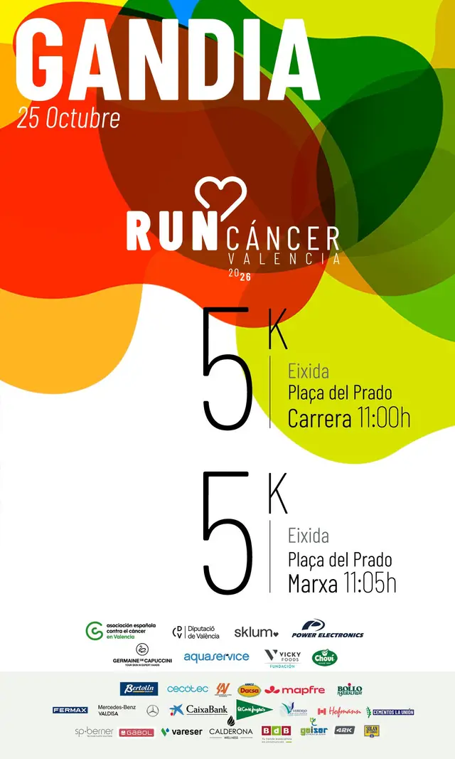Gandia Contra el Cáncer 2026 logo