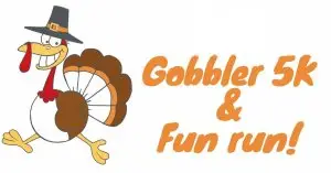 Gobbler 5K and 1 Mile Fun Run logo