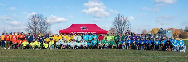 Gold Ribbon Bowl Flag Football Tournament logo