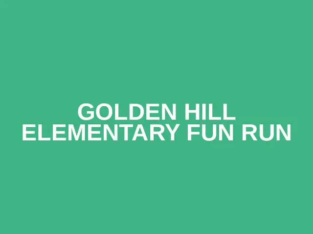 Golden Hill Elementary Fun Run logo