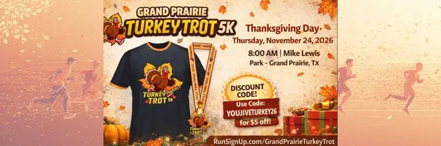 Grand Prairie Turkey Trot 5K logo