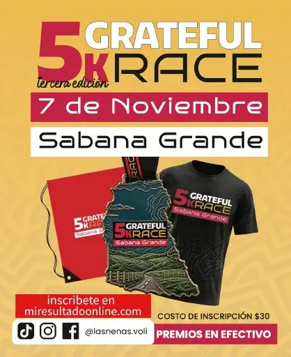 Grateful 5km race logo