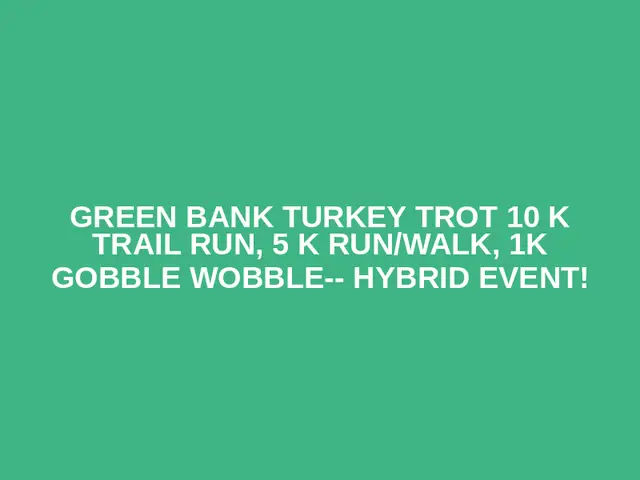 Green Bank Turkey Trot 10 K Trail Run,  5 K Run/Walk, 1K Gobble Wobble-- Hybrid Event! logo