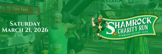 Hammond Rotary Shamrock Run 2026 logo