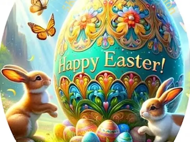 Happy Easter 5K, 10K, 15K, Half Marathon 2027 logo