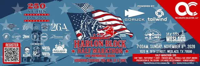 Harlon Block Half Marathon logo