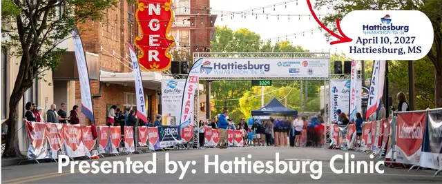 Hattiesburg Half Marathon, 10k, and 5K logo