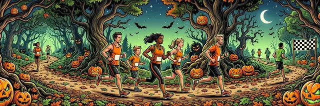 Haunted Halloween 5K - Run & Walk logo