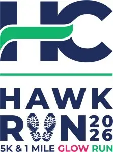 HC Hawk Run 5K--GLOW RUN logo