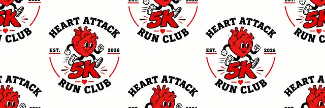 Heart Attack Run Club's First Annual 5K logo