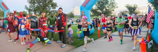 Heroes and Villains Half Marathon- Galveston logo