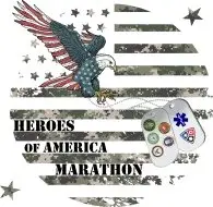 Heroes of America Marathon/Half Marathon/5K logo