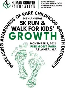 HGF's 14th Annual 5K Run & Walk for Kids' Growth - Atlanta logo
