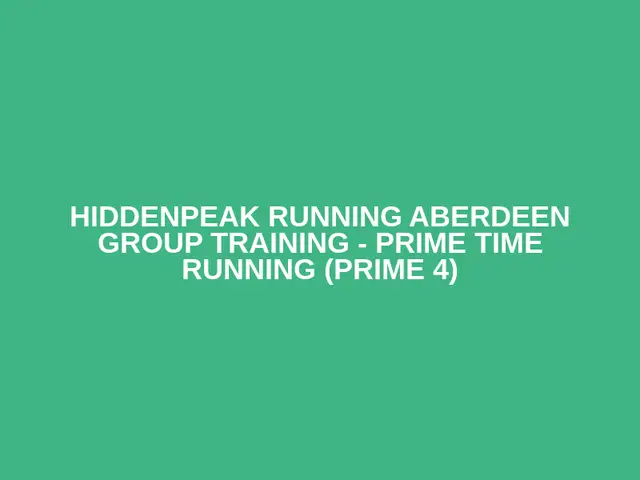 HiddenPeak Running Aberdeen Group Training - Prime Time Running (Prime 4) logo