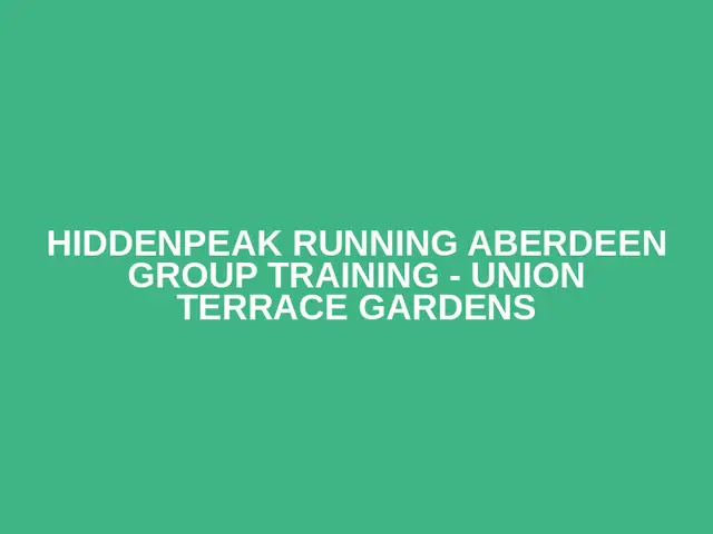 HiddenPeak Running Aberdeen Group Training - Union Terrace Gardens logo