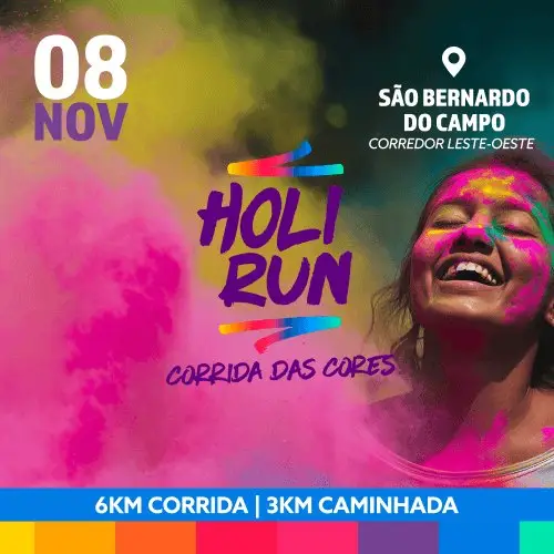 HOLI RUN - CORRIDA DAS CORES - SÃO BERNARDO DO CAMPO 2026 logo
