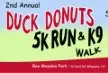 Holiday Duck Donuts 5k and 1 Mile Pet Walk 2026 logo