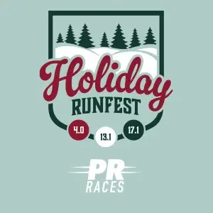 =PR= Races: Holiday Run Fest - Half Marathon, 4 Miler, & Challenge logo