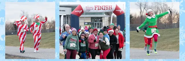 Holiday Hustle 5K and Jingle Jog Kids Run logo