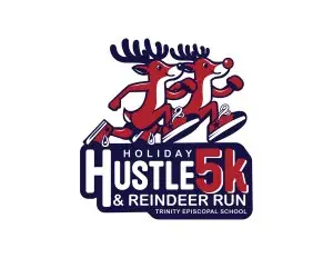 Holiday Hustle 5K and Kids 1K Reindeer Dash logo
