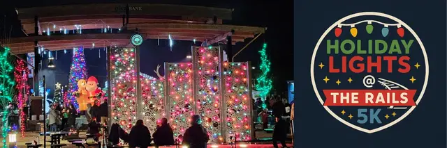 Holiday Lights @ the Rails 5K & Kids Dash logo