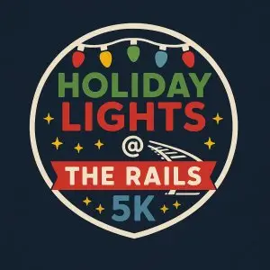 Holiday Lights @ the Rails 5K & Kids Dash logo