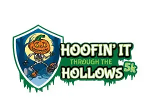 Hoofin' It Through the Hollows 5K logo