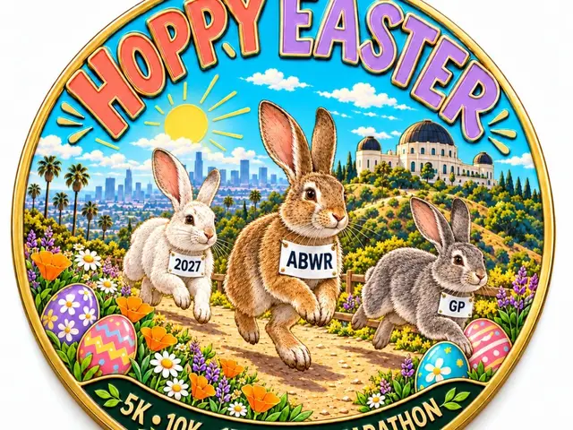 Hoppy Easter 5K, 10K, 15K, Half Marathon logo