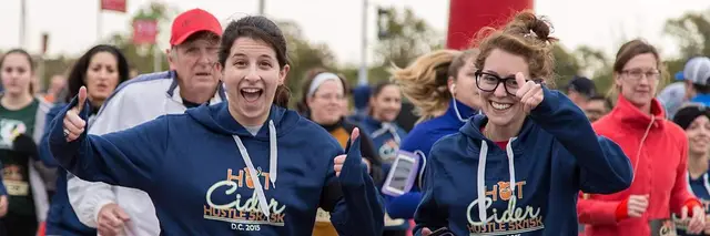 Hot Cider Hustle - Wheaton 8 Mile Run & 5K Run/Walk logo