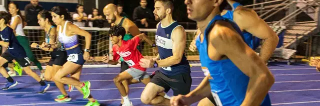 Houston Harriers Night of PRs logo