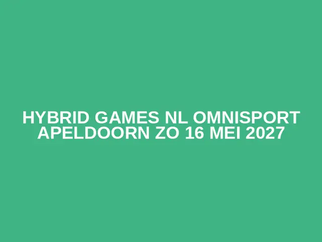 Hybrid Games NL Omnisport Apeldoorn zo 16 mei 2027 logo