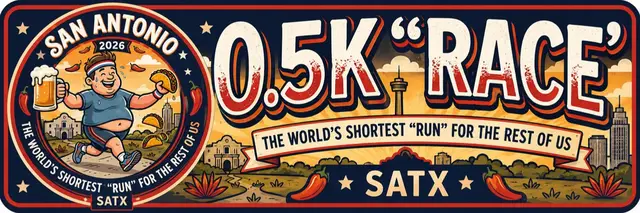 I Can't Bexar Another Race 0.5k logo