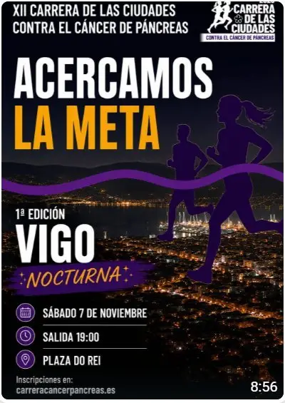 I Carrera de las Ciudades contra el Cáncer de Páncreas (Vigo) logo