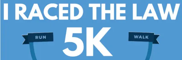 I Raced The Law 5K and Color Run logo