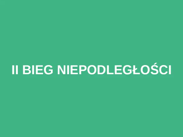 II Bieg Niepodległości logo