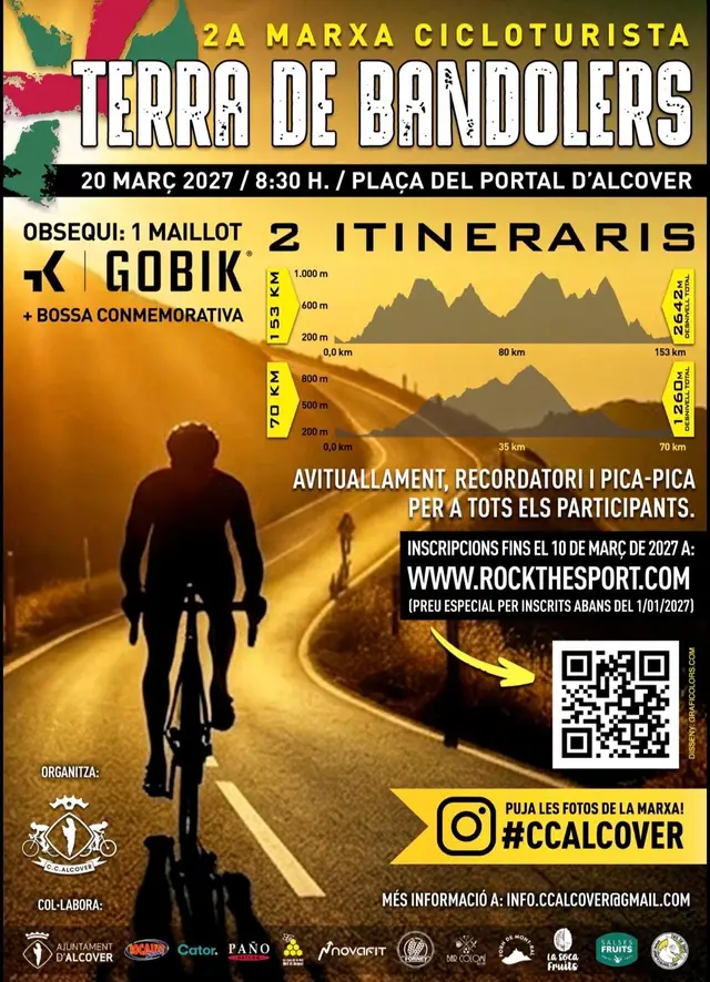 II MARXA CICLOTURISTA "TERRA DE BANDOLERS" logo