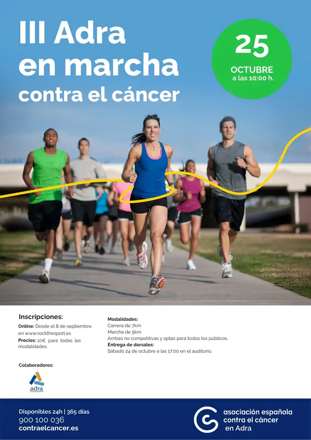 III Adra en Marcha contra el Cáncer logo