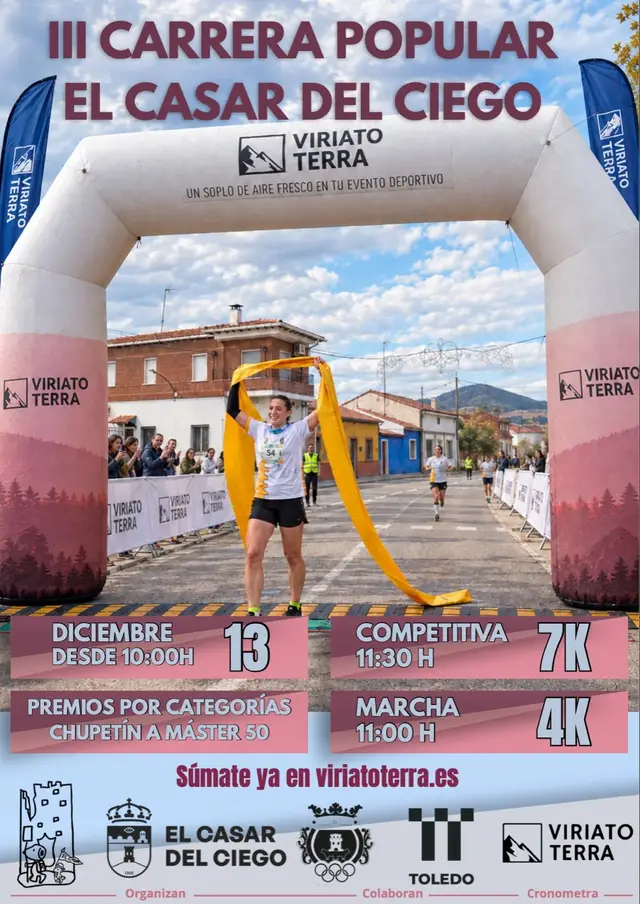 III CARRERA POPULAR EL CASAR DEL CIEGO logo
