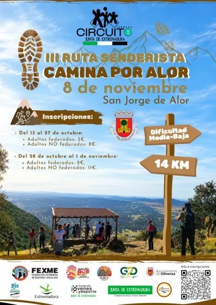 III Ruta senderista Camina por Al(m)or logo