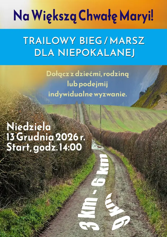 III Trailowy Marsz / Bieg dla Niepokalanej - 13.12.2026 logo