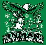 Inman Frosty 5K & Reindeer Run logo