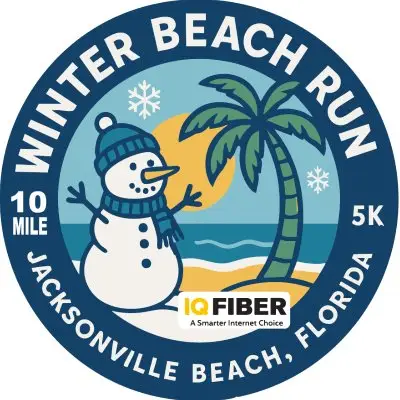 IQ Fiber Winter Beach Run logo