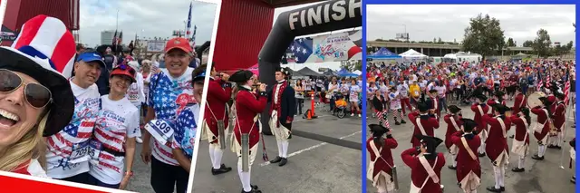 IRVINE 4th of July-Red, White, & Blue 5k & 1 Mile logo