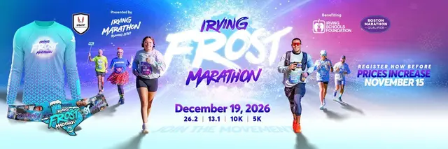 Irving Frost Marathon logo