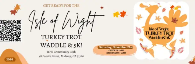 Isle of Wight Turkey Trot & Waddle 5K logo