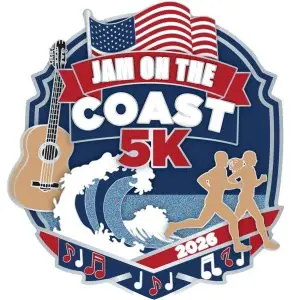 Jam On The Coast 5K logo