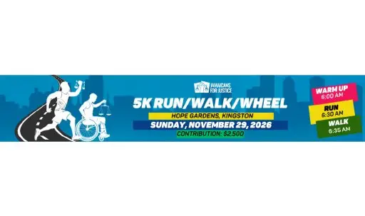Jamaicans For Justice 5K Run/Walk 2026 logo