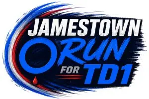 Jamestown Run for TD1 logo